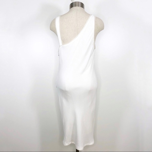 HELMUT LANG Relic Side Twist Crepe Draped Dress - Picture 9 of 12